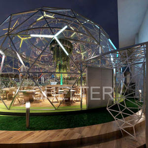 Dôme <span class=keywords><strong>de</strong></span> tente igloo transparent en PVC <span class=keywords><strong>de</strong></span> luxe pour la restauration en plein air, <span class=keywords><strong>4</strong></span> m, 11 m, 15 m, pour restaurant, dîner - Product Image 5