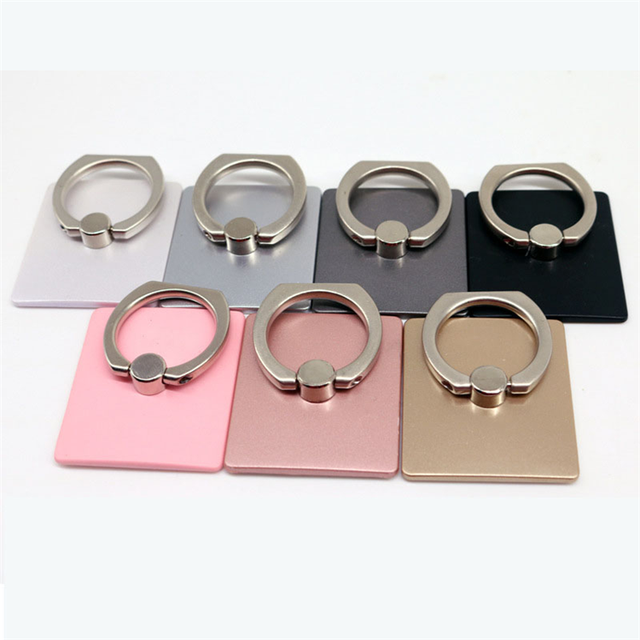 Custom Logo Printing Round Stand Mount Finger Grip 360 Degree Rotating Phone Ring Holder