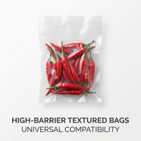 Sac sous vide en nylon/PE transparent avec canaux d'air gaufrés, pochette d'emballage sous vide stérilisable