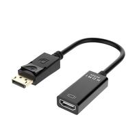 Adaptateur de câble DP vers HDTV, adaptateur de port d'affichage vers HDMI 4K*2K pour ordinateur de bureau, ordinateur portable, console de jeu