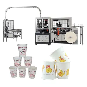 Máquina de sellado de vasos de papel de alta calidad, último modelo de 2023, Impresión de vasos de papel para bebidas calientes