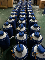 YDS-30-125 Réservoir d'azote liquide en alliage d'aluminium de 30 L avec une longue durée de vie pour les échantillons cellulaires