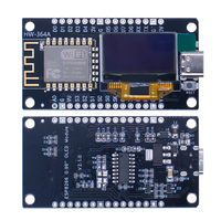 Placa de Desarrollo NodeMCU ESP8266 con Pantalla OLED de 0.96 Pulgadas, Módulo WiFi CH340G ESP-12F, USB Tipo-C
