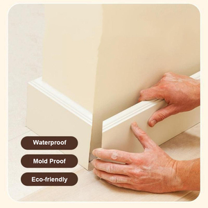 Échantillon gratuit Plinthe <span class=keywords><strong>en</strong></span> bois massif Revêtements muraux de protection enduits de couleur chêne blanc apprêté Kicklines - Product Image 4