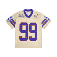 Kaos Lengan Pendek Kancing Depan Gaya Hip Hop Kasual Olahraga Jersey Baseball