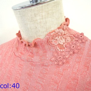 South Korean <b>Women's</b> Thin Casual Long Sleeve Pullover <b>Sweater</b> Lyocell Blend Recycled Lace Cuffs Striped <b>Knitted</b> Design for - Product Image 4