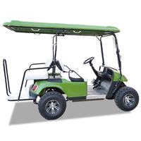 Voiturette de golf électrique à batterie lithium 72V avec certificat CE, télécommande, 4 roues