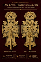 Croix de prière OEM pour l'autel de l'église, Crucifix religieux en métal fait main, 3 kg, Fournitures catholiques orthodoxes, Cadeau