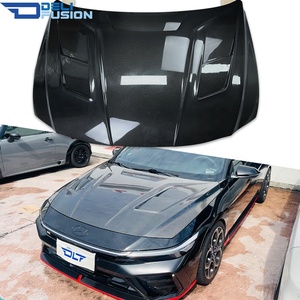 JW Style Real Carbon Fiber Vented <b>Hood</b> Bonnet For Hyundai Elantra N Avante CN7 2021-2025 - Product Image 1