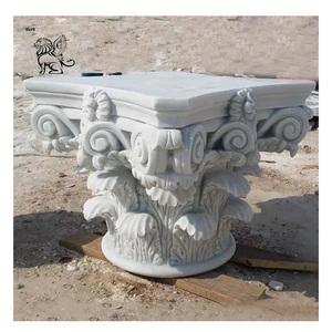 Columna romana de piedra de construcción para decoración del hogar <span class=keywords><strong>Capital</strong></span> Pilar de mármol <span class=keywords><strong>Capital</strong></span> - Product Image 1