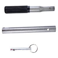 Cric hydraulique tout-terrain en acier LEE-DING 15 PC Tallboy 6 tonnes avec 4 rallonges à vis et garantie de 12 mois