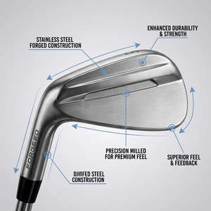 Ensemble de fers de golf pour gauchers en acier inoxydable de qualité supérieure, 7 pièces avec poignée en caoutchouc, prix de gros d'usine - Product Image 2