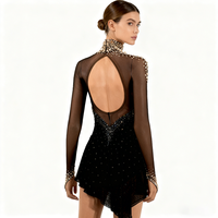 Robe de patinage artistique pour adultes, costume de danse, robe de patinage de salon, vêtements de danse pour filles, costumes de danse