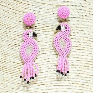 Perles de rocaille multicolores en forme de cœur faites à la main perles de verre brodées boucles d'oreilles pendantes boucles d'oreilles de mode - Product Image 2