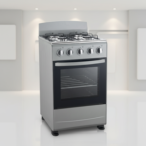 Estufa con Horno Independiente Eléctrica/<span class=keywords><strong>a</strong></span> <span class=keywords><strong>Gas</strong></span> de Acero Inoxidable con <span class=keywords><strong>4</strong></span> Quemadores, Horno, Parrilla y Control de Perilla - Product Image 1