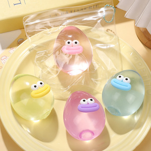 Jouets sensoriels anti-stress en TPR en forme d'œuf à grande bouche de dessin animé mignon - Product Image 1