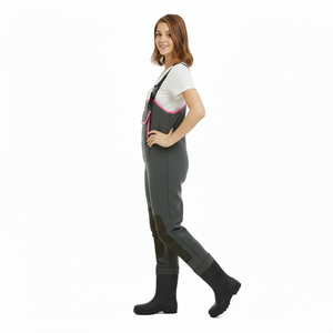 Ventes en gros de <span class=keywords><strong>cuissardes</strong></span> en néoprène de couleur <span class=keywords><strong>rose</strong></span> de 4 mm, imperméables, antidérapantes, <span class=keywords><strong>cuissardes</strong></span> de chasse durables, <span class=keywords><strong>cuissardes</strong></span> de pêche à la mouche avec bottes - Product Image 3