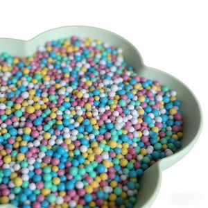 Perles sensorielles en céramique lisse et ronde pour jouets en porcelaine - Matériau sûr, multicolores, petites et grandes tailles - Product Image 5