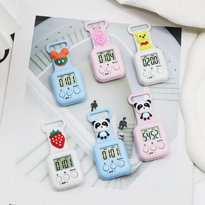 Mini Cartoon <b>Timer</b> <b>Digital</b> Alarm Clock For Students Children <b>Kitchen</b> Use Plastic Square Design - Product Image 1