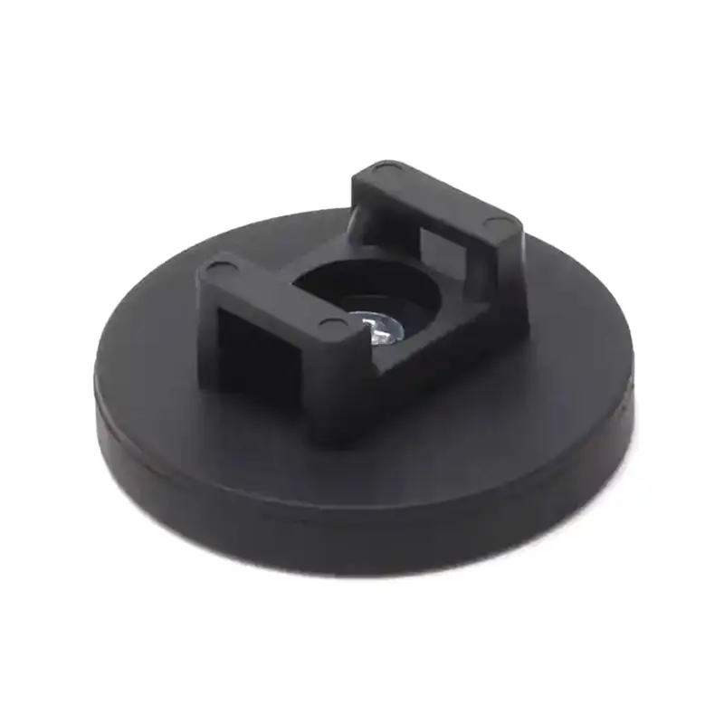 Permanent Strong Neodymium Magnet Composite Rubber Coated Magnetic Cable Tie Mount Saddle Magnet
