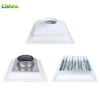 Diffuseur de plafond carré en alliage d'aluminium durable pour conduits CVC avec garantie de 2 ans pour la vente en gros et les projets CVC