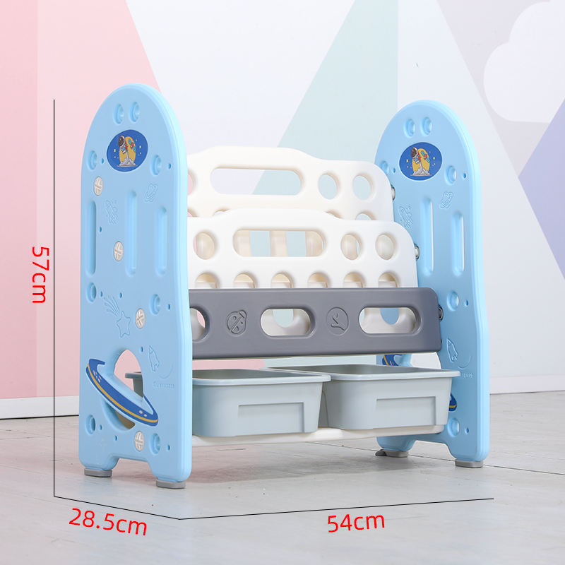 Детская книжная полка, органайзер для игрушек с пластиковыми ящиками для хранения