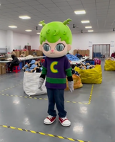 Mascotte de costume ignifuge testée pour la sécurité, idéale pour les cérémonies d'inauguration, avec service de personnalisation des tailles