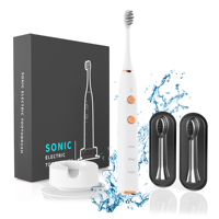 Brosse à dents électrique sonique intelligente personnalisable BSCI avec capteur de pression IPX7, 38000 VPM, brosse à dents électrique de voyage