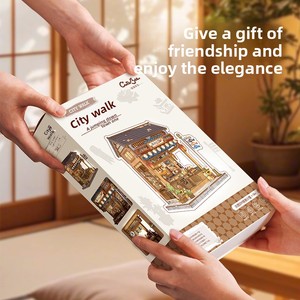2026 Estilo Japonés Rincón de Lectura de Madera Escena en Miniatura Casa DIY Hecho a Mano Rompecabezas 3D Modelo de Ensamblaje Adorno de Escritorio para Adultos Venta al por Mayor - Product Image 3