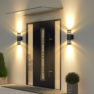 Lampe murale extérieure moderne et créative 5W 10W, étanche, <span class=keywords><strong>LED</strong></span>, pour cour, portail, <span class=keywords><strong>terrasse</strong></span>, balcon, jardin - Product Image 2