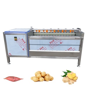 Máquina Procesadora <span class=keywords><strong>de</strong></span> Frutas y Verduras, para Batata y Zanahoria, con Funciones <span class=keywords><strong>de</strong></span> Lavado, Pelado y Corte, con Control PLC para Línea <span class=keywords><strong>de</strong></span> Producción Automatizada - Product Image 1