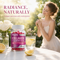 Gummies véganes à la biotine et au collagène pour la beauté de la peau, des cheveux et des ongles, soutien à la croissance des cheveux, formule personnalisée OEM ODM