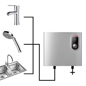 Chauffe-eau instantané sans réservoir multi-tension 240V 230V 220V 14000W en métal pour garage, extérieur, voiture, camping-car, électrique (version anglaise/allemande) - Product Image 2