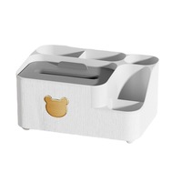 Boîte de rangement multifonctionnelle en plastique soufflé de style nordique, écologique, pour mouchoirs et télécommandes, idéale pour salon et table à manger