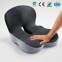 Coussin de siège de voiture pour conducteur, support en mousse épaisse, rehausseur de hauteur réglable, confortable, respirant, en maille, ergonomique