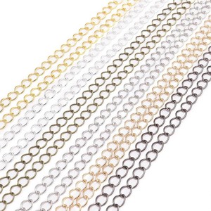 O-Chain Jewelry Findings <b>Copper</b> Clad Iron Silver Gold Rhodium Gun Black Antique Bronze For <b>Bracelet</b> Making 10 Pieces - Product Image 5