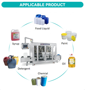 Machine de remplissage entièrement automatique pour liquides visqueux et moussants en jerrycan de <span class=keywords><strong>5</strong></span> gallons, ligne de production de remplissage pour barils en plastique et métal de 20 <span class=keywords><strong>litres</strong></span> - Product Image 3