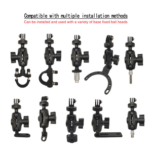 Para Go Pro, soporte de Clip de montaje en manillar, abrazadera de cabeza esférica con juego de montaje de tornillo 1/4, cámara de acción para <span class=keywords><strong>Insta360</strong></span> Sony <span class=keywords><strong>Xiaomi</strong></span> - Product Image 4