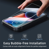 Protection d'écran en verre trempé transparent 2.5D haute transparence pour iPhone 15 Pro Max, vente en gros pour iPhone 15, 16, 17 Air Pro Max Plus