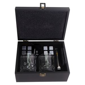 Utensilios para Whisky y Vino en Oferta, Caja de Madera Negra Creativa para Copas de Vino, Caja de Regalo de Fábrica, Venta al por Mayor para el Hogar - Product Image 5