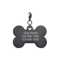 Pendentifs de style japonais et coréen en acier inoxydable JXANRY pour chiens et chats, motif géométrique, gravure personnalisée de logos