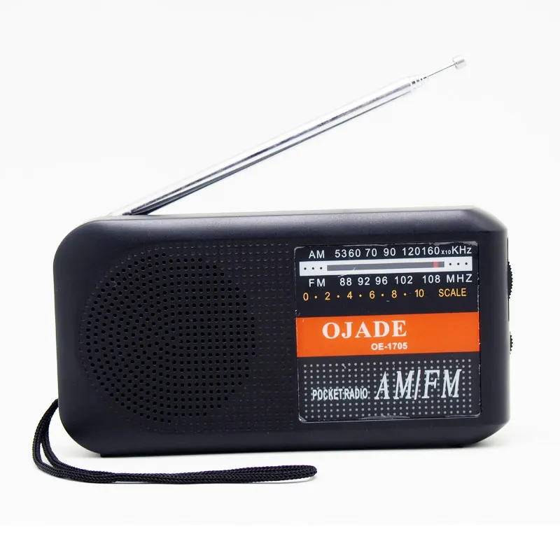 CR-X05 Nieuwe Ontwerp Kleine Transistor Am Fm Draagbare Radio Zwart Kortegolf Ontvanger Retro Radio Am Fm Radio