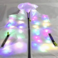 Vêtements lumineux à LED, accessoires pour la course nocturne, veste lumineuse avec lumières LED, robe de performance pour la danse