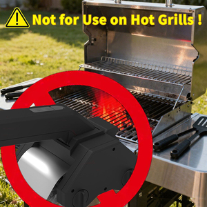 Hot Selling Electric Bbq <b>Grill</b> Brush Cordless Rechargeable Led <b>Light</b> Power Roller Outdoor Cleaning Tool With Double Wheel Brush - Product Image 3