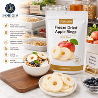 Gedroogde appelringen 35g Appelsnack Klaar om te eten Retail Foodservice OEM Private Label Bulk levering