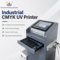 Imprimante de codage à jet d'encre UV pleine couleur IPS-CUV55-2 de 108 mm pour la ligne de production d'emballages alimentaires, de boissons et cosmétiques