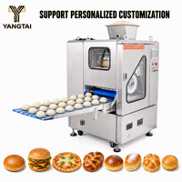 Machine combinée diviseuse et bouleuse de pâte, division et arrondissement en une seule unité, connexion en ligne pour ligne de production de pain en boulangerie