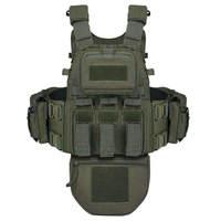 Gilet tactique de camouflage pour l'extérieur, respirant, imperméable, multifonctionnel, avec sac intégré et bretelles arquées