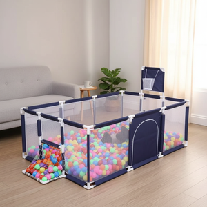 Clôture de jeu rectangulaire pour enfants avec panier de <span class=keywords><strong>basket</strong></span> et balles océaniques – Clôture de sol intérieure pour bébé – Approvisionnement direct usine - Product Image 5