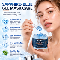 Masque facial en gel de peptide de cuivre bleu BEIKE GHK-CU, emballage personnalisé, marque cosmétique, sachet de masque facial, design personnalisé